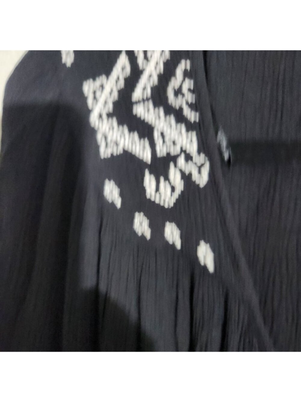 Dressbarn Dress Embroidered Boho Womens Tunic Top 2X Black - Picture 2 of 14